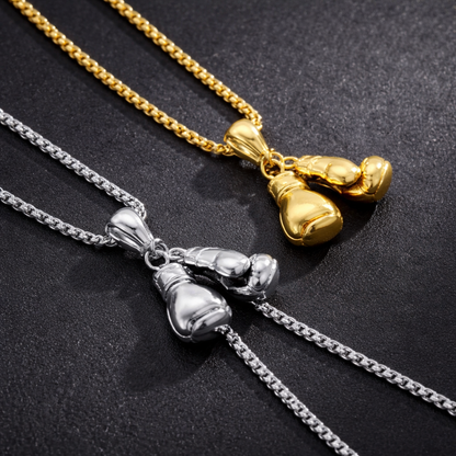 Collar Colgante Guantes de Boxeo - Joyería Deportiva