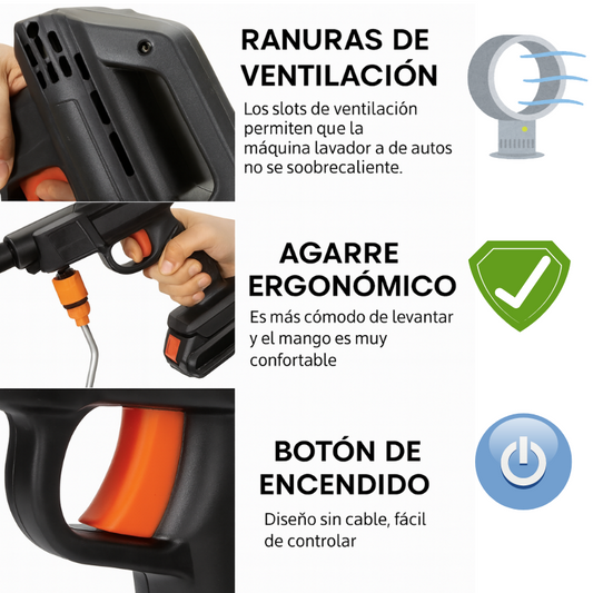 Hidrox - Hidrolavadora Inalámbrica de Alta Presión